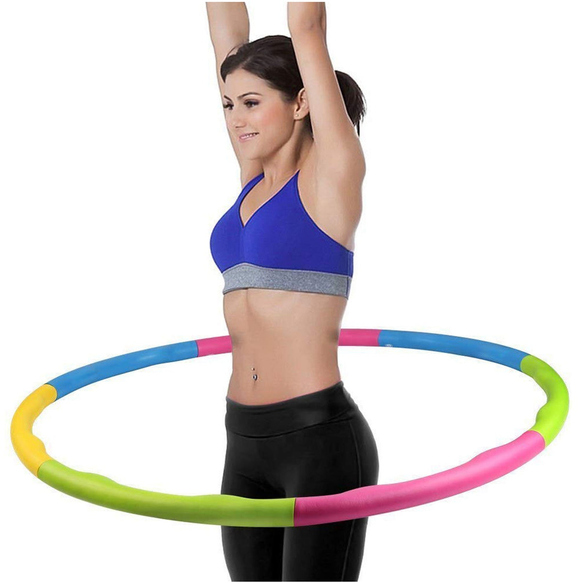Hoops Hula Interlocking Exercise Ring for Fitness  (8 Pcs)