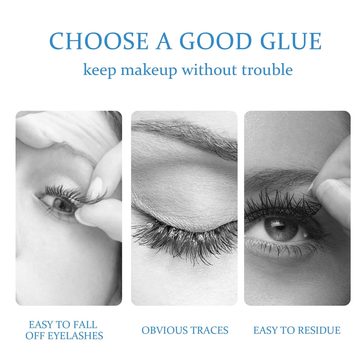 EELHOE Self-Adhesive False Eyelash Glue — Lightweight, Gentle & Non-Irritating Lash Adhesive