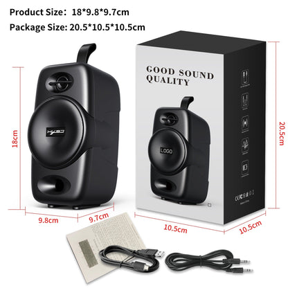 Mobile Bluetooth 5.0 speaker desktop wireless speaker subwoofer built-in 2000mAh speaker supports TWS