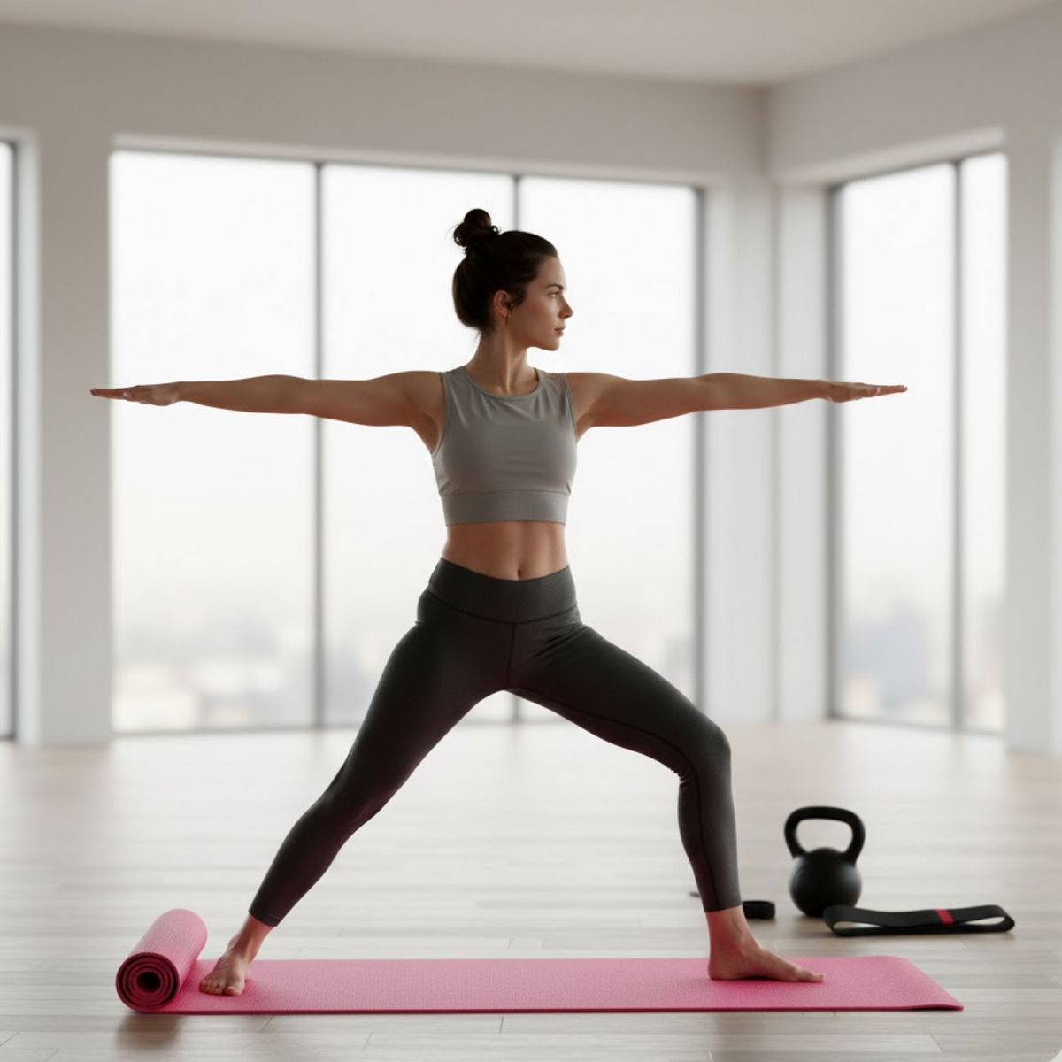 Yoga Mat Eco-Friendly for Fitness & Gym – Non-Slip Exercise Mat (180x60cm)