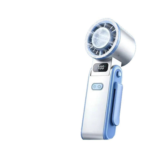 Handheld High-Speed Ice Cooling Fan — 100-Speed USB Rechargeable Portable Personal Fan, 3600mAh