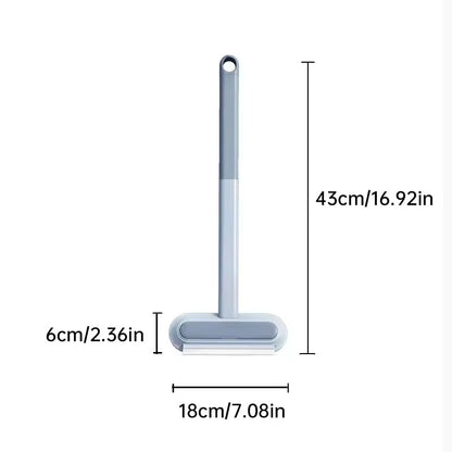 3-in-1 Pet Hair Remover Brush: Long-handle window & pet fur cleaning tool for cat/dog hair.
