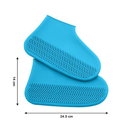 Non-Slip Silicone Rain Anti skid Waterproof Fordable Boot Shoe Cover (Mix Color)