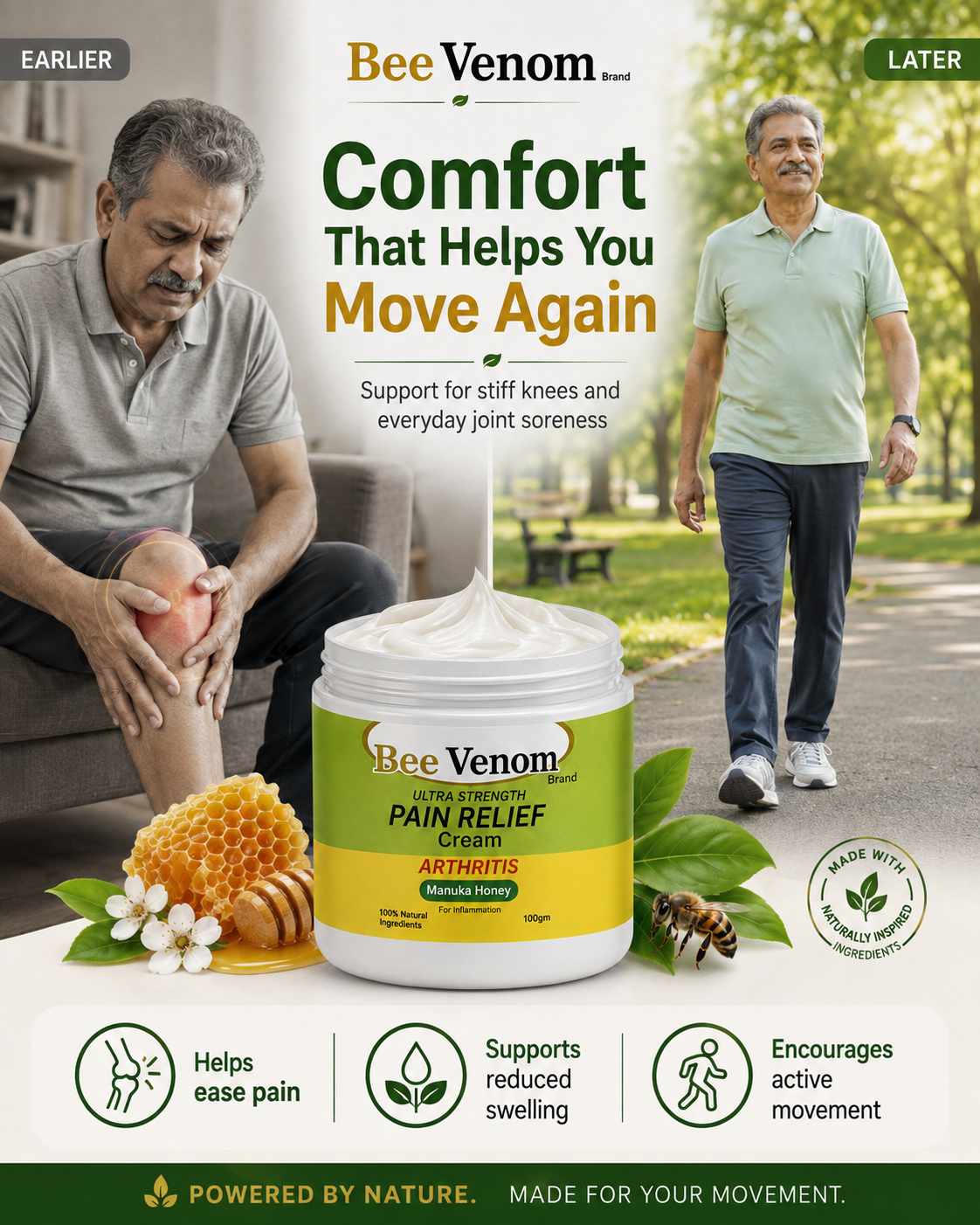 Nastofy Bee Venom Pain Relief (Pack of 2)