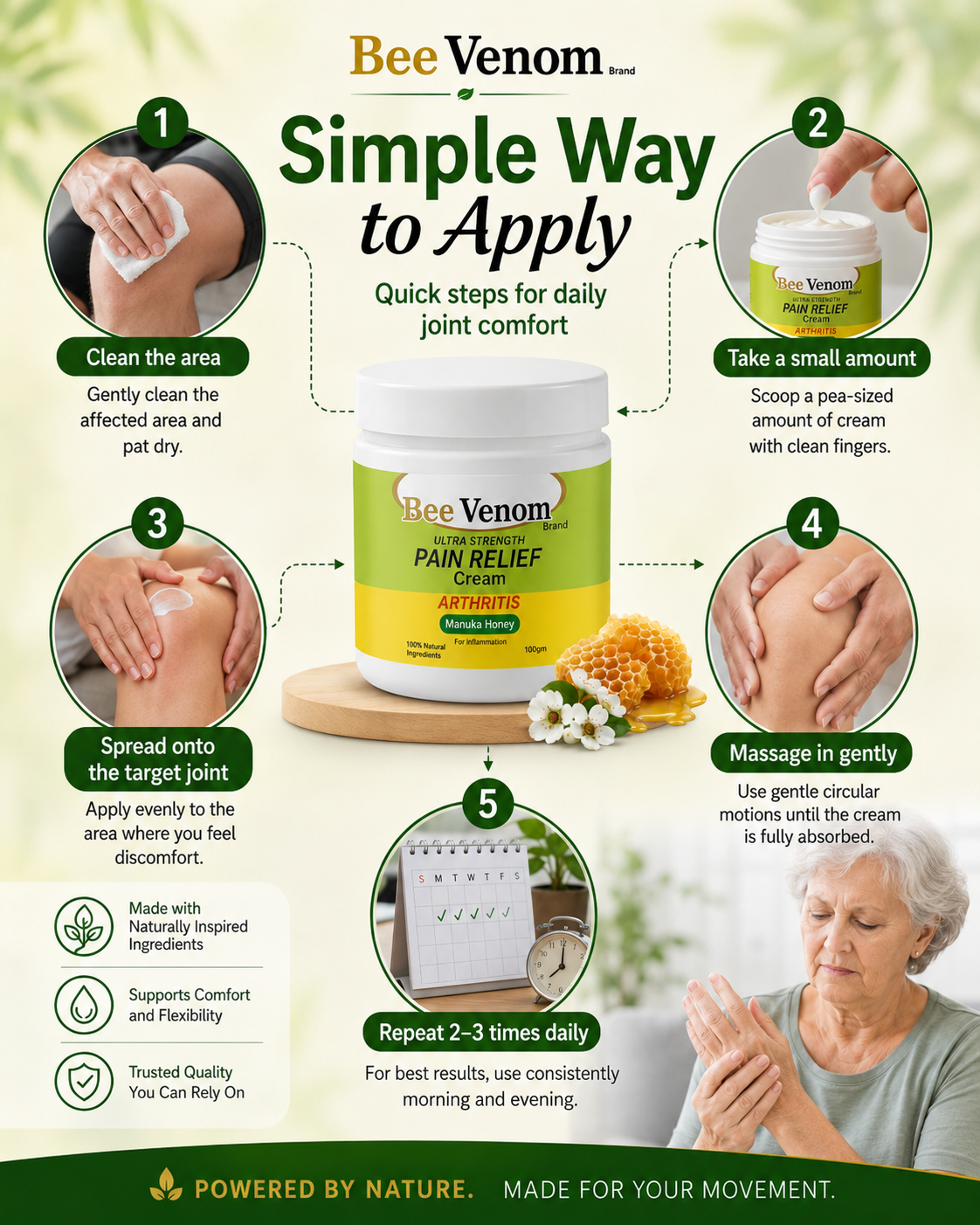 Nastofy Bee Venom Pain Relief (Pack of 2)