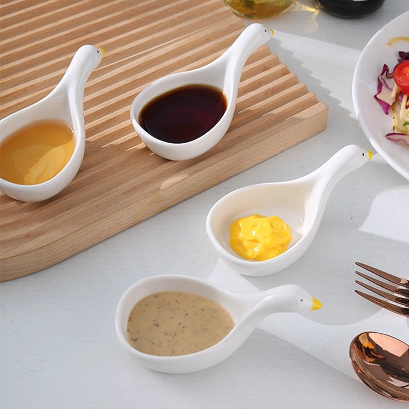 Dish Cute Small Plate for Home Use, Elegant Snack Dish, Korean BBQ Dipping Tray, Vinegar Dish, Mini Dipping Plate