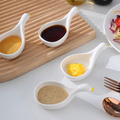 Dish Cute Small Plate for Home Use, Elegant Snack Dish, Korean BBQ Dipping Tray, Vinegar Dish, Mini Dipping Plate